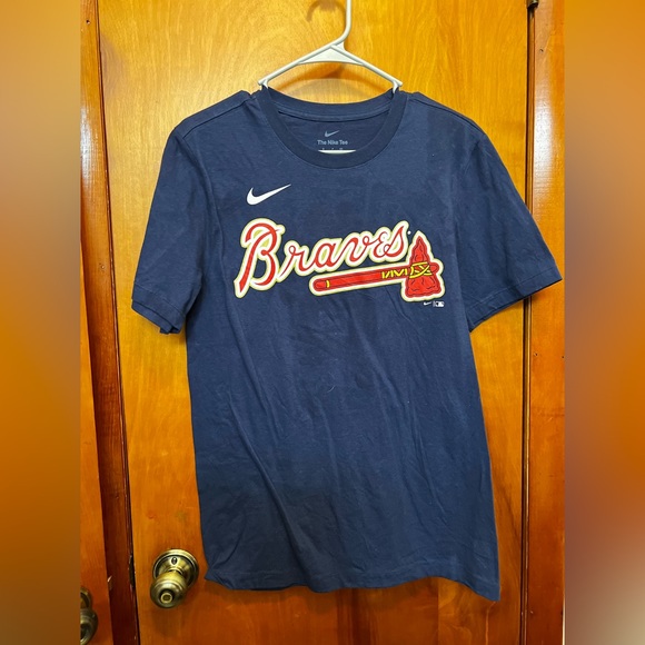 NWOT NIKE MLB Team Apparel Majestic Atlanta Braves EDDIE ROSARIO Baseball tee - Picture 2 of 5
